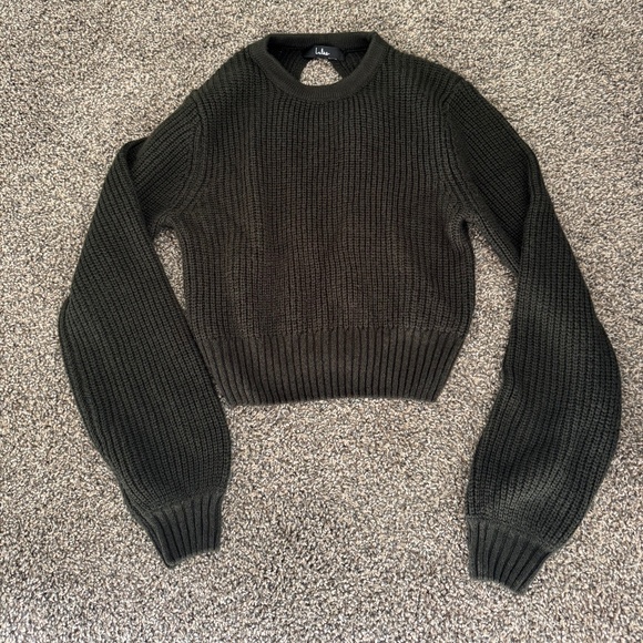 Lulus Sweaters - Lulus Knit Backless Cropped Sweater